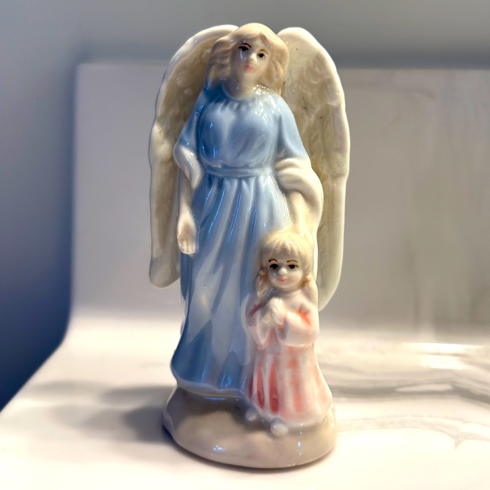 Vintage Angel Figurine With Child